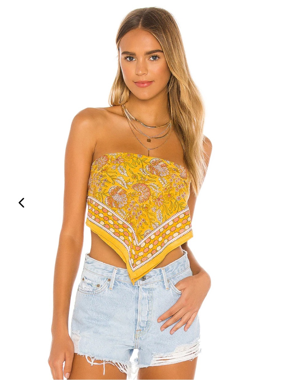 Cleobella Cotton Scarf Top // size XS
